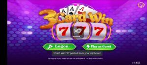 3Card Win 777 1